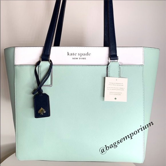 🤍 Kate Spade Large Colorblock Laptop Tote Bag 🤍 - Picture 4 of 15